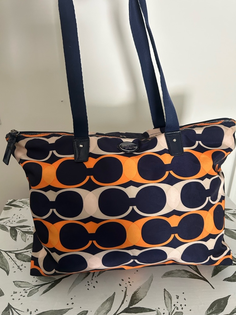 Coach Getaway Signature tote bag with matching pouch